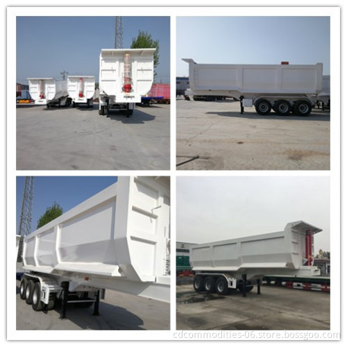 Прицел сбрасывает 40tons Tipper Truck Trailer Taby Duty Dirgent Distances